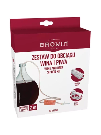 Wężyk do obciągu wina z pompką
