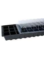 Miniszklarenka 60x22 cm z 30 doniczkami i przykryciem