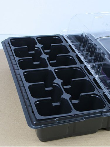 Miniszklarenka Plentiplant 53x32cm z 48 doniczkami i przykryciem