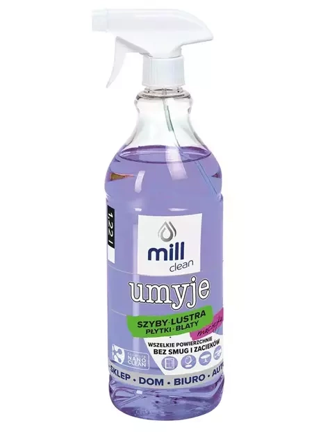 MILL clean UMYJE  płyn do mycia szyb, luster, glazury MACIEJKA