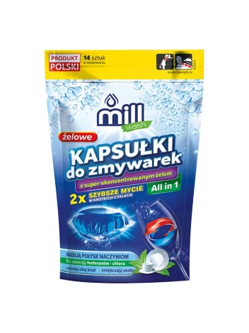 MILL wash żelowe kapsułki do zmywarek 